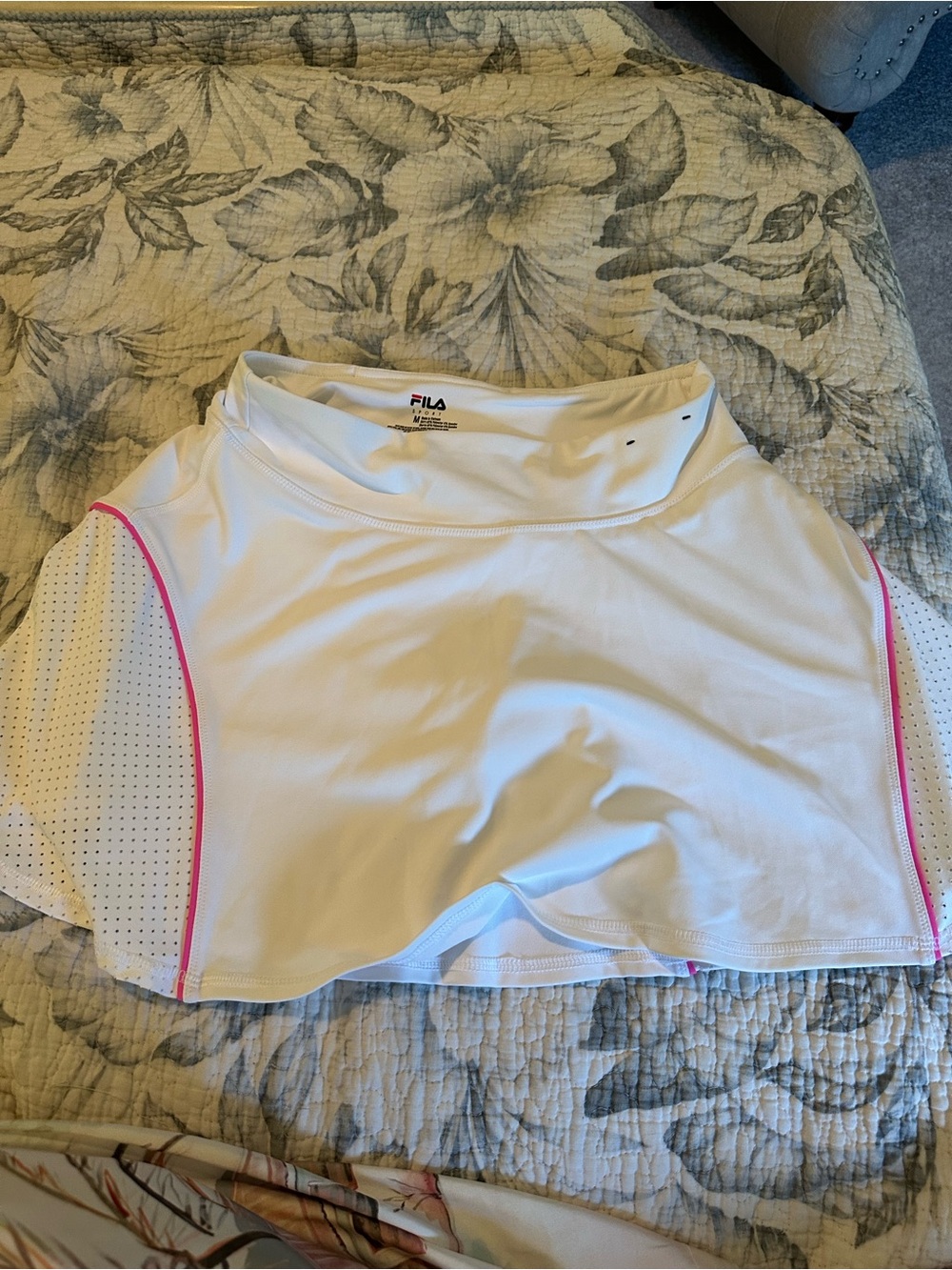 Fila White Skort with Pink Trim